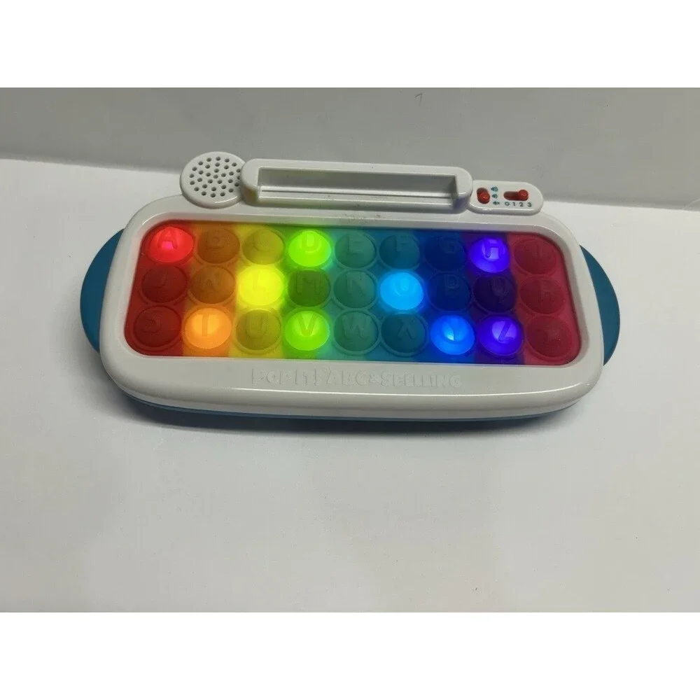 Chuckle and Roar ABC & Spelling Pop Keyboard Light up kids reading cards